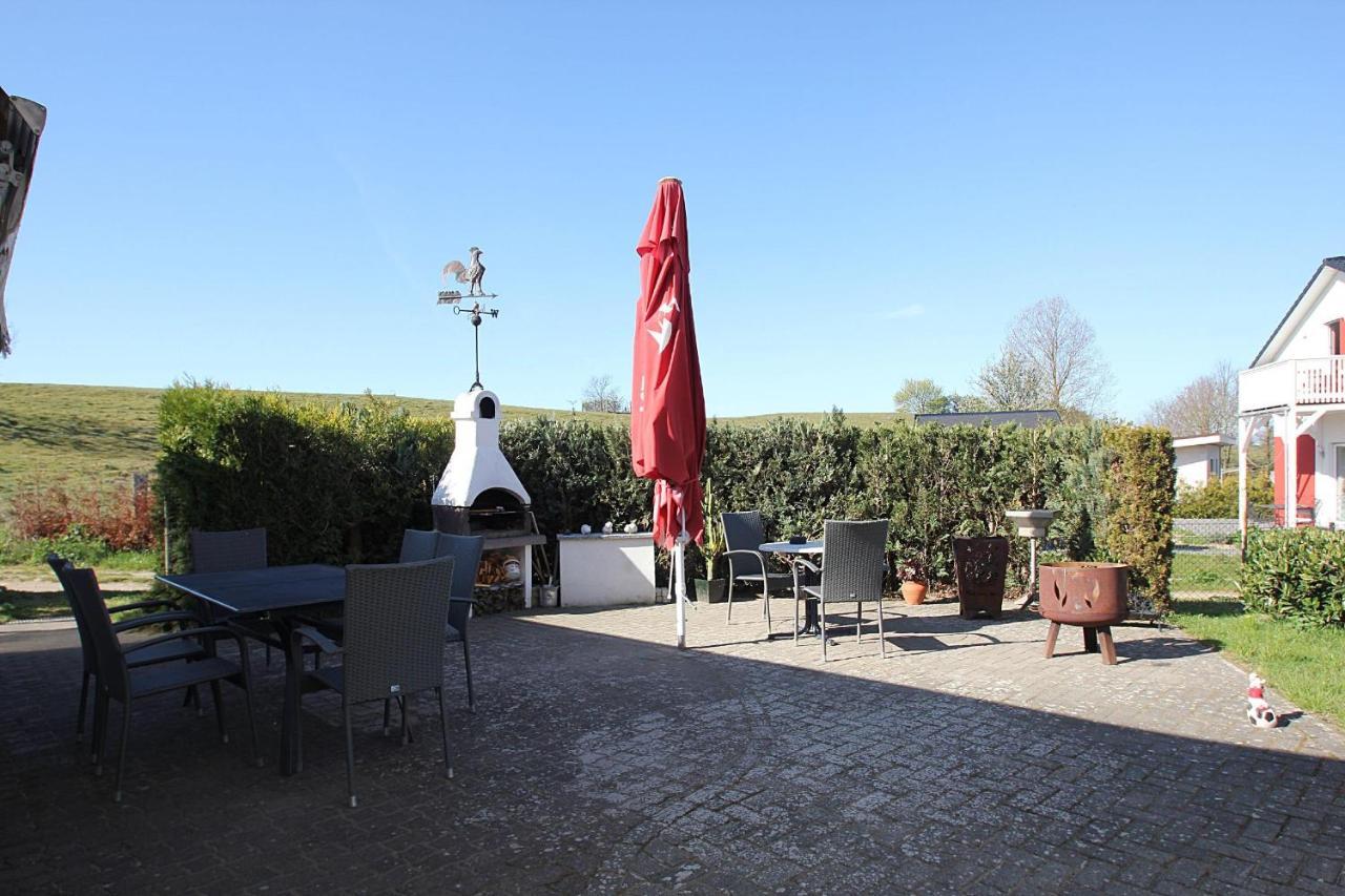F-1016 Haus Maigloeckchen Doppelzimmer 03 Terrasse, Fruehstueck Gohren Bagian luar foto
